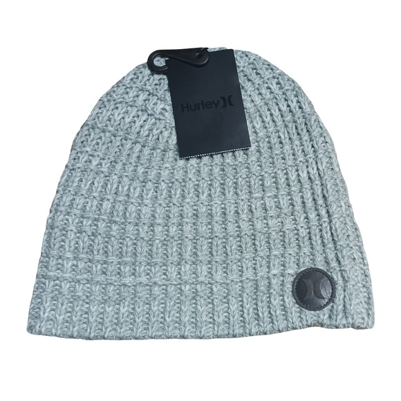 Hurley Prospect Beanie Light Gray Knit Winter Hat Unisex Adult OSFM Acrylic New - Picture 6 of 13